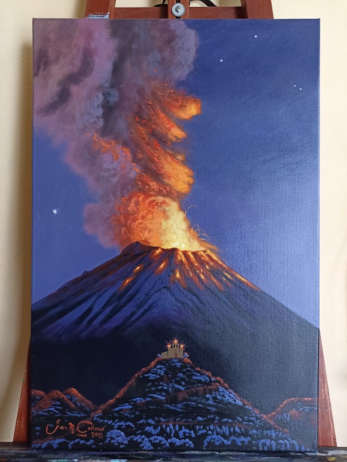 Erupción del Popocatépetl
